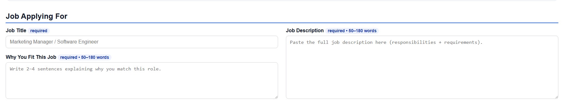 Job Targeting